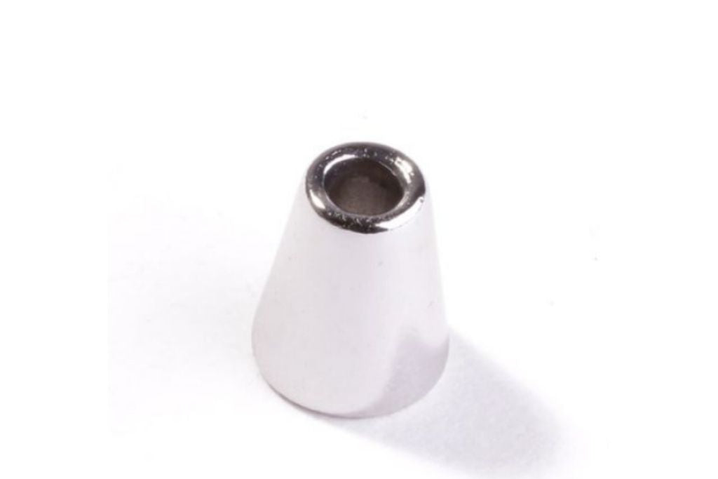 Kordelenden, 4mm, silber, 2 Stück