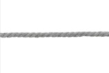 Baumwollkordel, 8 mm, hellgrau, 0,5 m