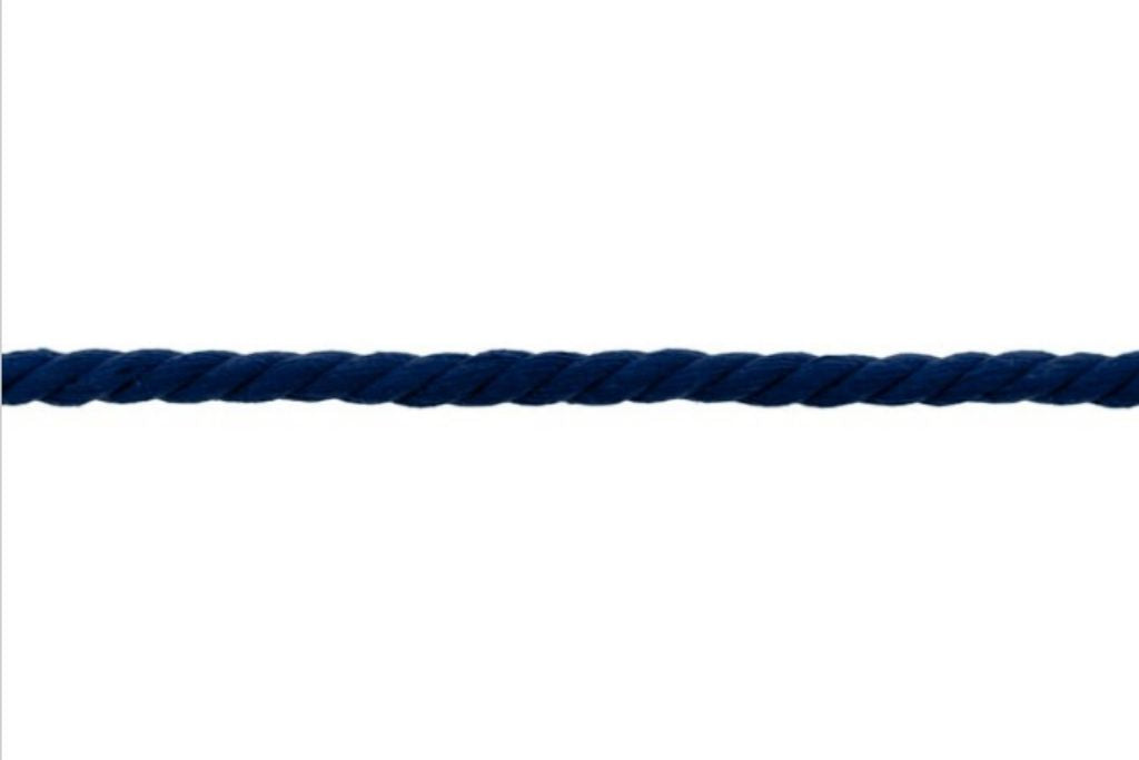 Baumwollkordel, 8 mm, marine, 0,5 m
