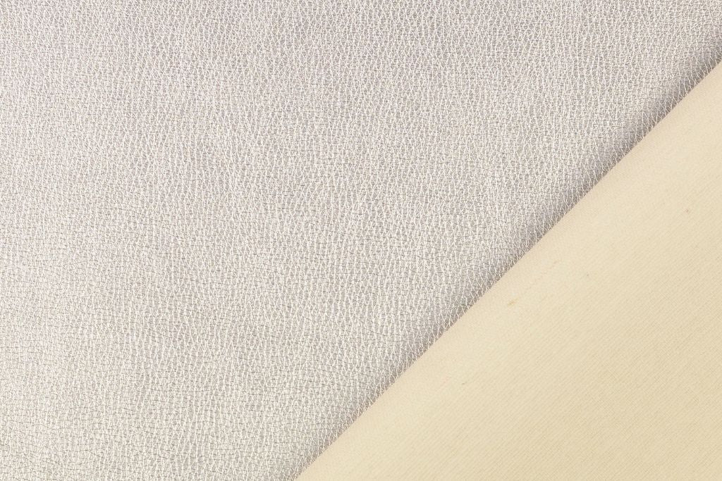 Kunstleder, Lederimitat, metallic, silber, 0,5 m