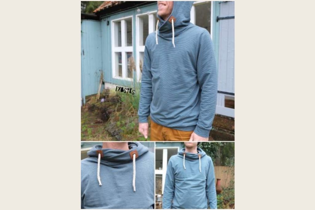 Papierschnittmuster "Männer Hoody" von Lybstes (Gr. XS - 4XL)