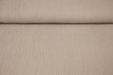 Musselin, Double Gauze, taupe, 0,5 m