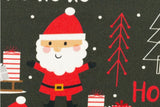 Baumwollwebware Nikolaus, Weihnachtsmann, dunkelgrün, 0,5 m