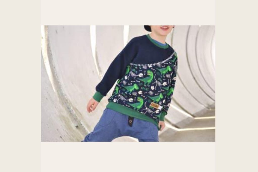 Papierschnittmuster "Oversized Sweater Kids" von Lybstes (Gr. 122-164)