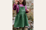 Papierschnittmuster "Paperbag-Rock und Latzkleid" von Lybstes (Gr. 68-128)