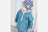 Restmenge 55 cm Softshell meliert, dunkelpink