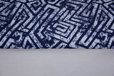 Stoffpaket French Terry + Bündchen "Labyrinth", grau