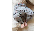 Stoffpaket French Terry + Bündchen mit Pandas, grau