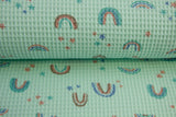Waffelstoff mint für Babys
