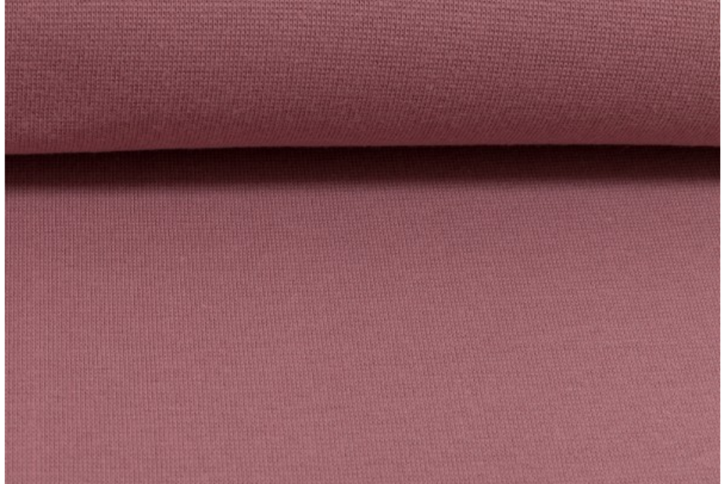 Bündchen "Heike", Strickschlauch, altrosa, 0,5 m
