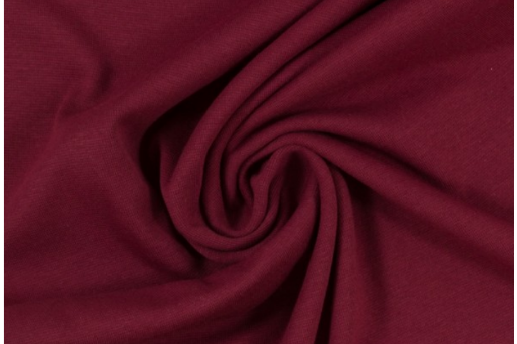 Bündchen "Heike", Strickschlauch, bordeaux, 0,5 m