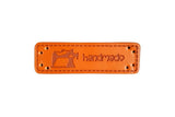 Kunstleder Label "handmade" zum Annähen