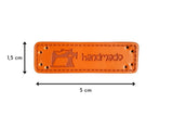 Kunstleder Label "handmade" zum Annähen