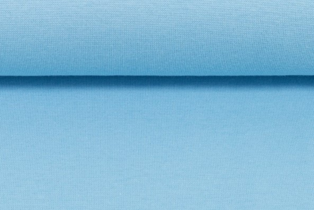 Bündchen "Heike", Strickschlauch, hellblau, 0,5 m