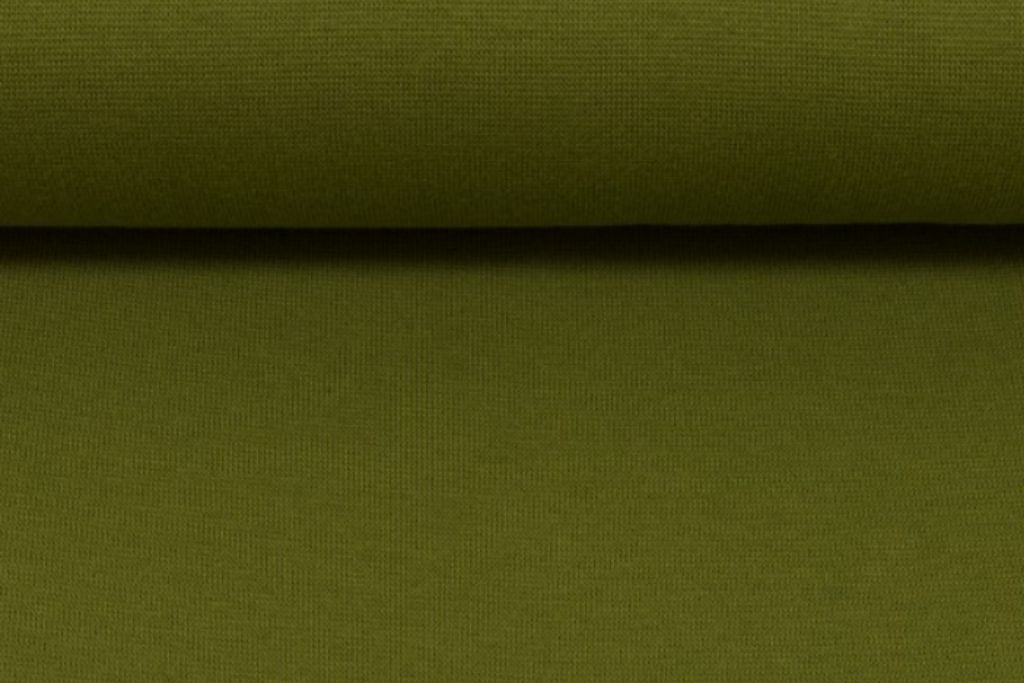 Bündchen "Heike" by Swafing, Strickschlauch, khaki, 0,5 m