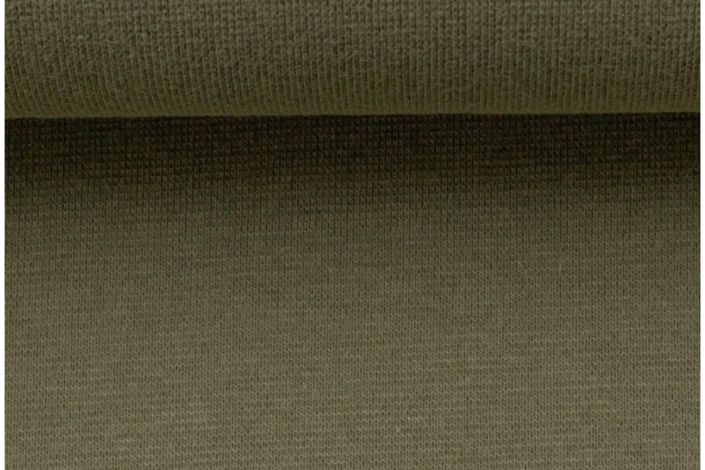 Bündchen "Heike", Strickschlauch, olivgrün, 0,5 m