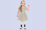 Baumwolle, Popeline Leoprint, Animal Print, wollweiß, 0,5 m