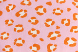 Baumwolle, Popeline Leoprint, Animal Print, rosa, 0,5 m