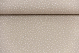 Baumwollstoff beige mit Punkte – Lieblingsstoff als Meterware bestellen – Detailansicht