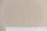 Baumwollstoff mit Punkte beige – perfekter Stoff zum Nähen und Basteln – mit Maßstab