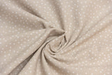 Punkte Baumwollstoff beige – Stoff online bestellen – Stofffall