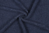 Soft Bouclé, Teddy, Mantelstoff, jeansblau, 0,5 m