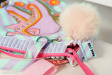 Cherry Picking Bag, DIY-Panel, Dackel und Rollschuhe, Canvas