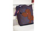 Cherry Picking Bag, DIY-Panel, Dackel und Rollschuhe, Canvas
