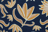 Canvas, Baumwolle, Retro Flowers by Emjo Design, Swafing, dunkelblau, 0,5 m
