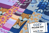 DIY-Panel "Cozy Pillow" by lycklig design, Canvas, blau