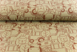 Terry Crepe, Krepp, Bauernhof, oliv, 0,5 m