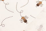 Terry Crepe, Krepp, Bienen, wollweiß, 0,5 m