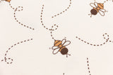 Terry Crepe, Krepp, Bienen, wollweiß, 0,5 m