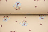 Terry Crepe mit Blumen für Babys Meterware online kaufen