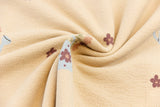 Terry Crepe mit Blumen für Kinder Meterware online kaufen