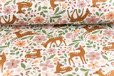 Terry Crepe mit Rehen für Babys Meterware online kaufen Nähen
