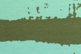 French Terry Panel Dachshund Benni mint Allover Zoom