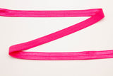 Elastisches Einfassband, Falzgummi, 15 mm, pink, fuchsia, 1 Meter