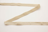 Elastisches Einfassband, Falzgummi, 15 mm, sand, beige, 1 Meter