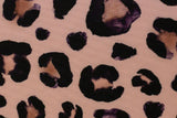 Restmenge 80 cm NANO-Softshell mit Leopardenprint, apricot