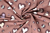French Terry mit Herzen, mauve, 0,5 m