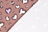 French Terry mit Herzen, mauve, 0,5 m