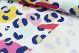 French Terry Funky Leo Print, Animal Print, weiß, 0,5 m
