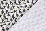 French Terry Stoff mit Pinguinen