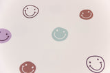 French Terry mit Smileys, wollweiß, 0,5 m