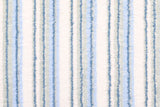 Frottee, Baumwolle, mit Streifen, blau, weiß, 0,5 m