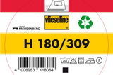 Bügeleinlage H180, schwarz, 0,5 m