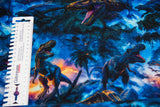 Jogging Sweat mit Dinosauriern, blau, 0,5 m