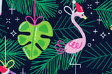 Sweat "Holly" mit Dinosauriern, Einhörnern, angeraut, dunkelblau, 0,5 m
