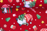 Sweat "Holly" mit Wichteln, Weihnachten, rot, 0,5 m
